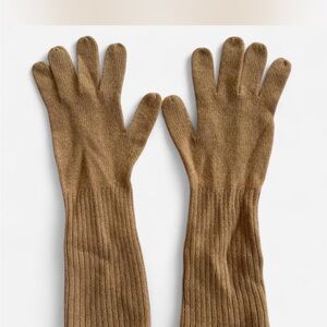 J. Crew Cashmere Tan Gloves